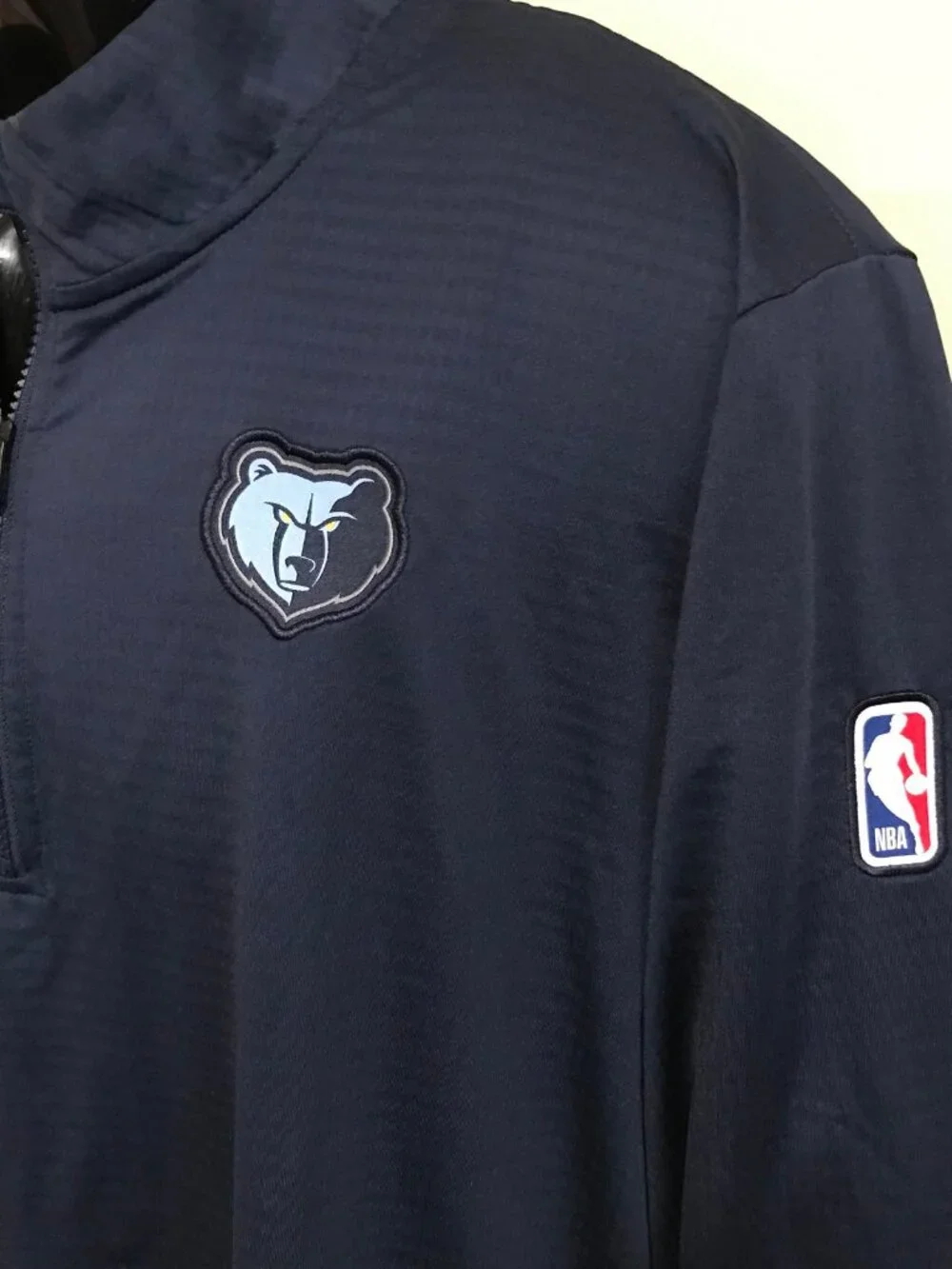 Men's Nike Memphis Grizzlies 1/4 Zip Pullover-Size 2X (Navy